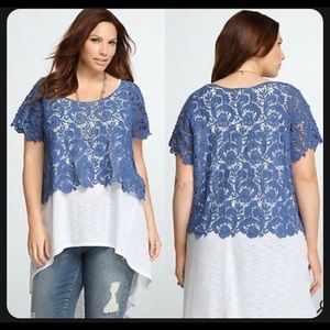 Torrid CROCHET LACE CROP TOP